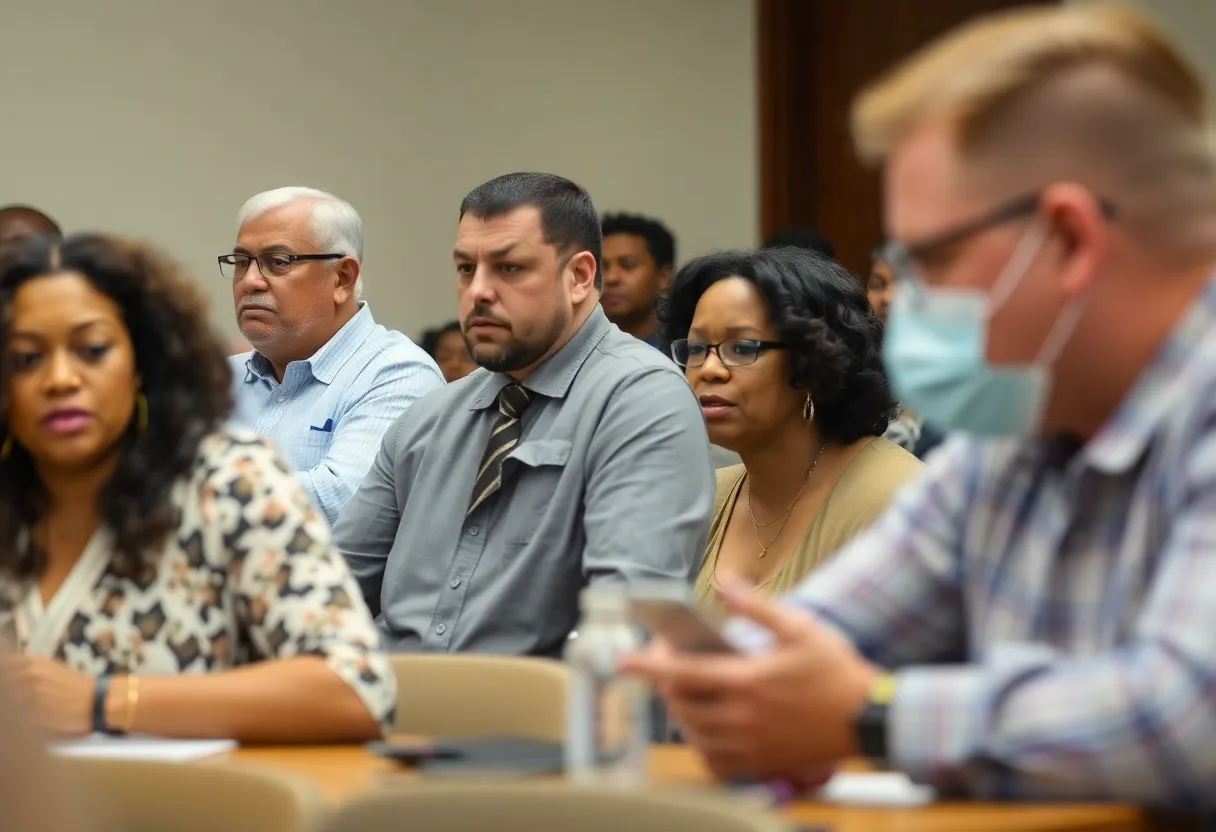 City commission meeting discussing police oversight