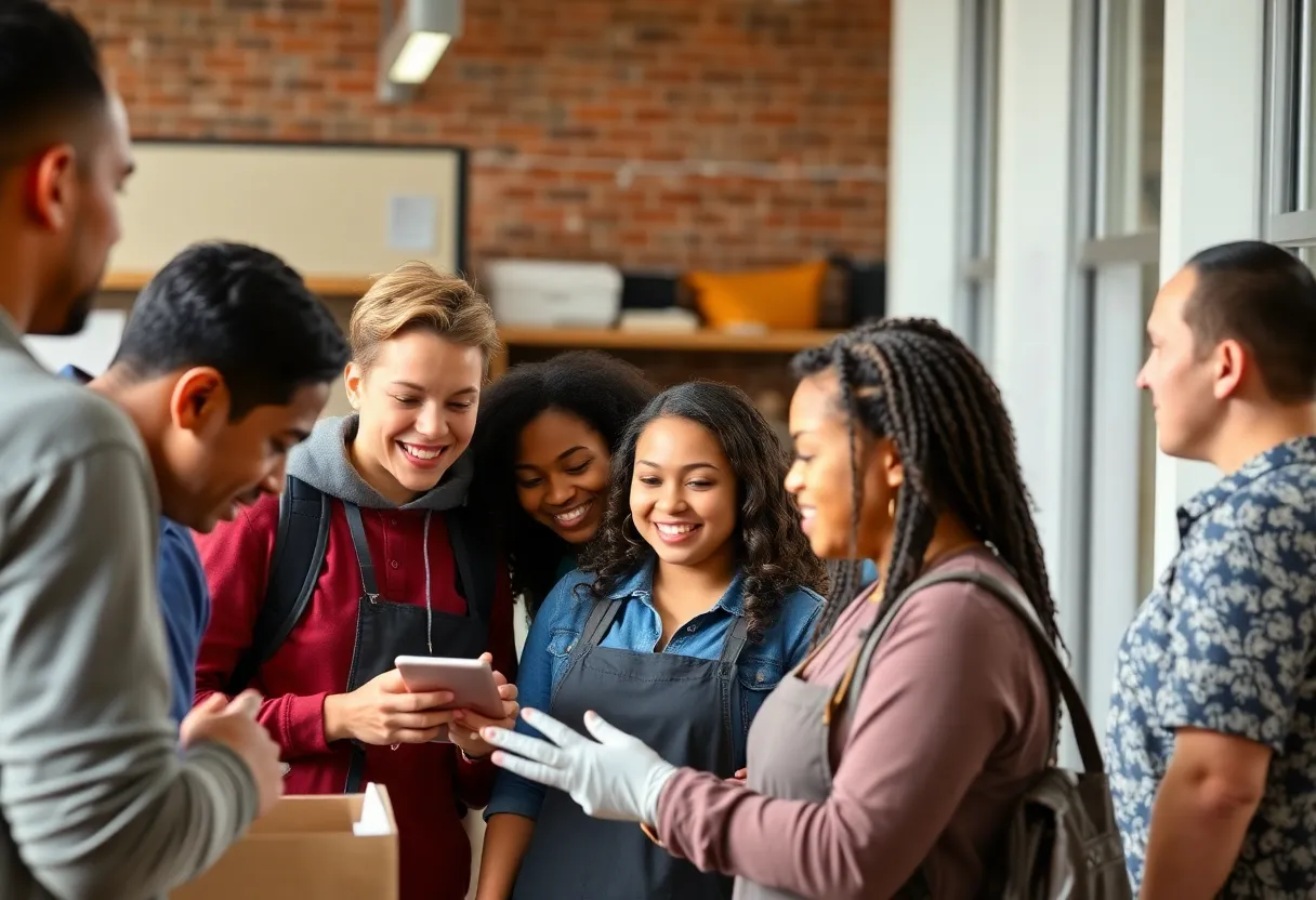 Students participating in a workforce development program in Tallahassee.