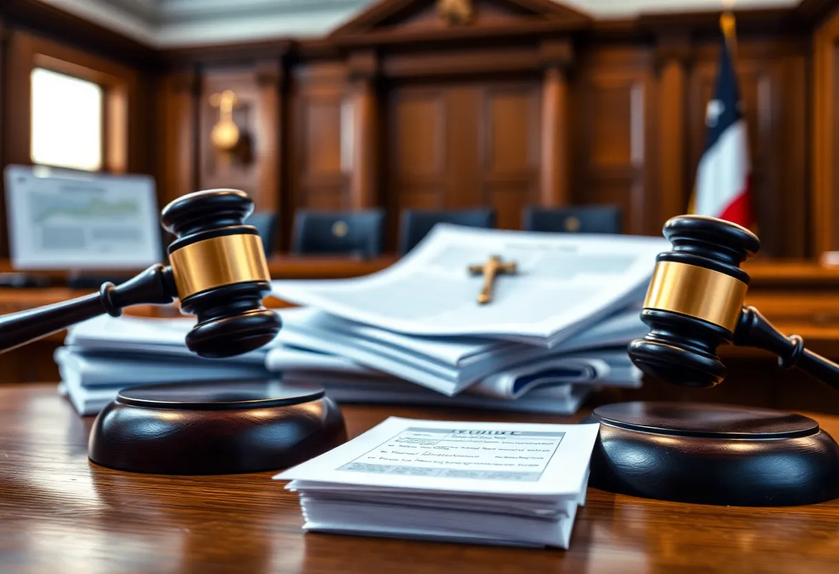 Courtroom Defamation Case