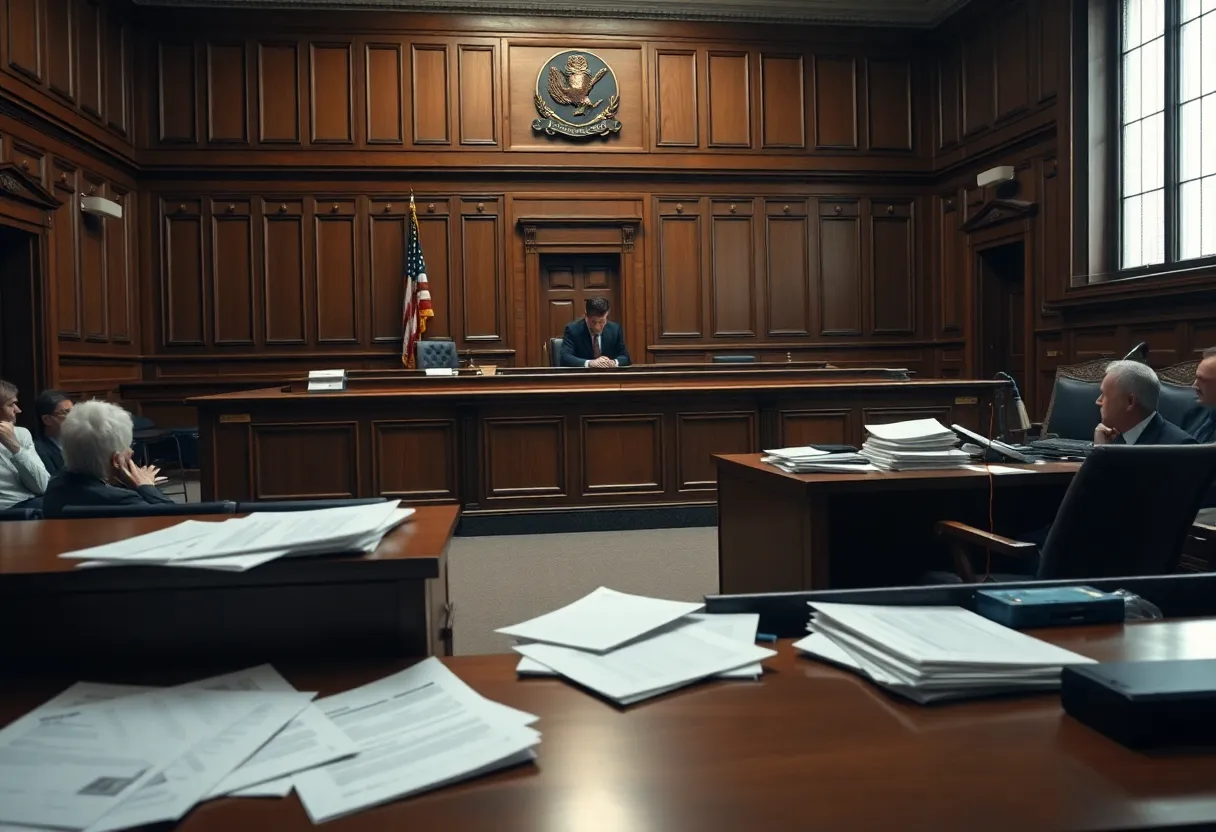 Courtroom Tension in Legal Proceedings