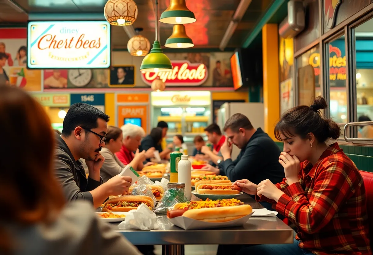 Interior of Dog Et Al restaurant at new location