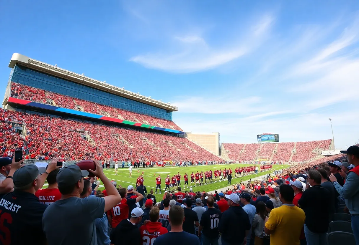 Florida State University football stadium during recruiting