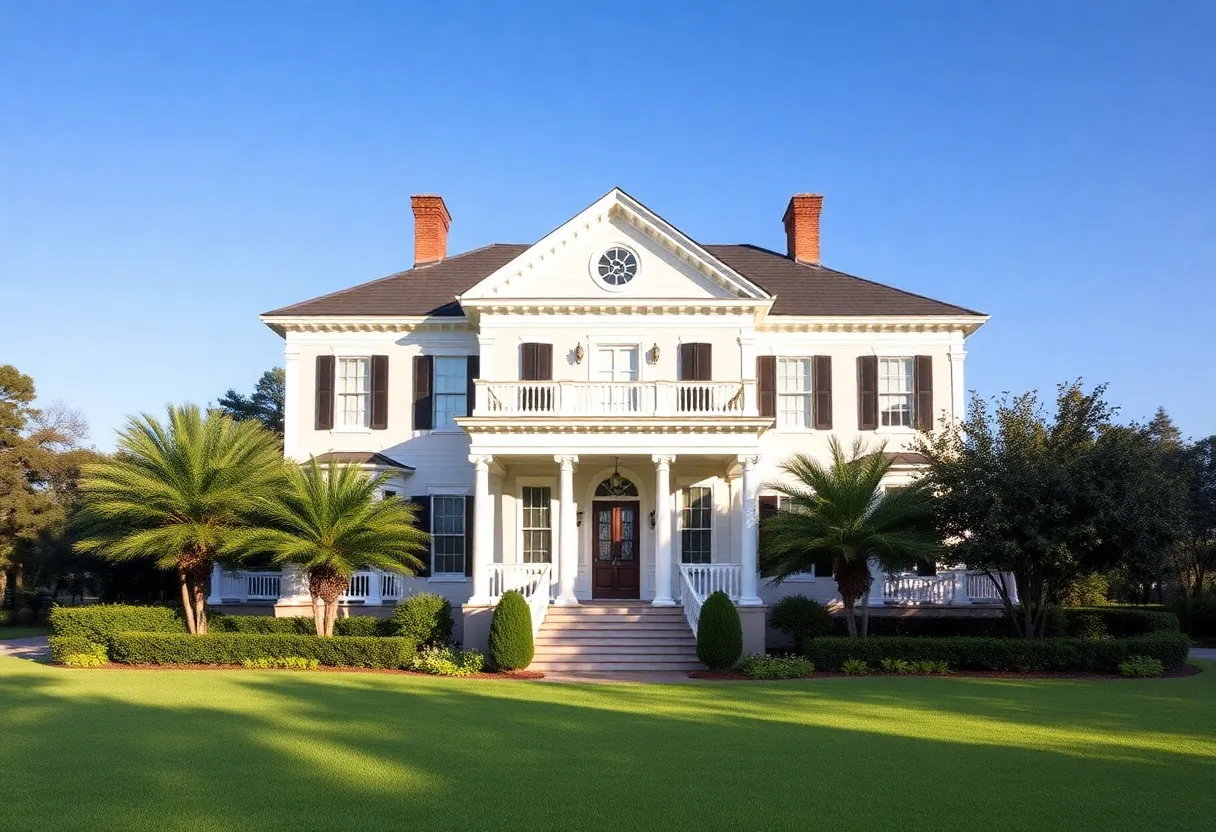 Exterior view of the Governor Bloxham House in Tallahassee