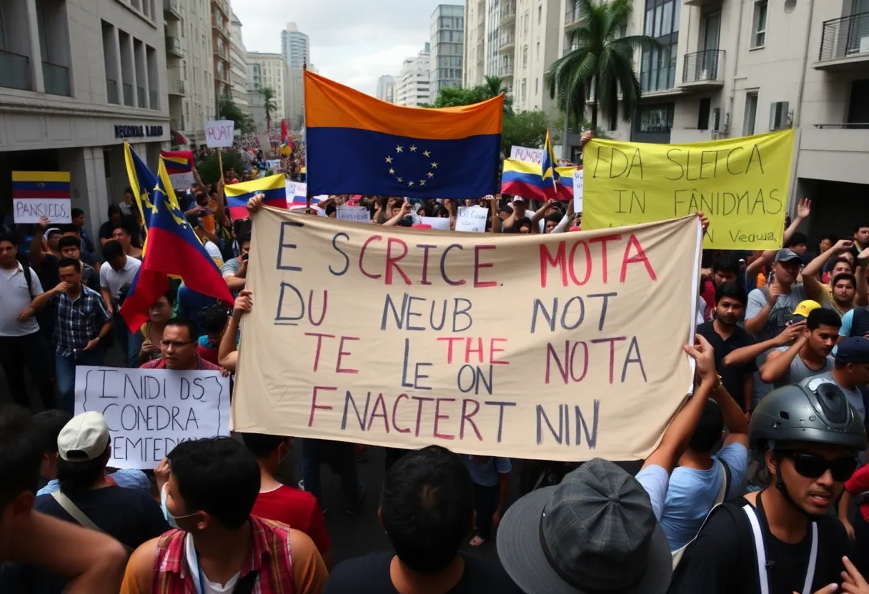 Protest Against Maduro Inauguration