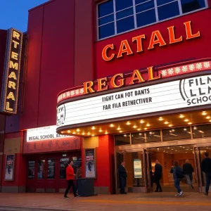 Exterior view of Regal Theater at Florida State University in Tallahassee