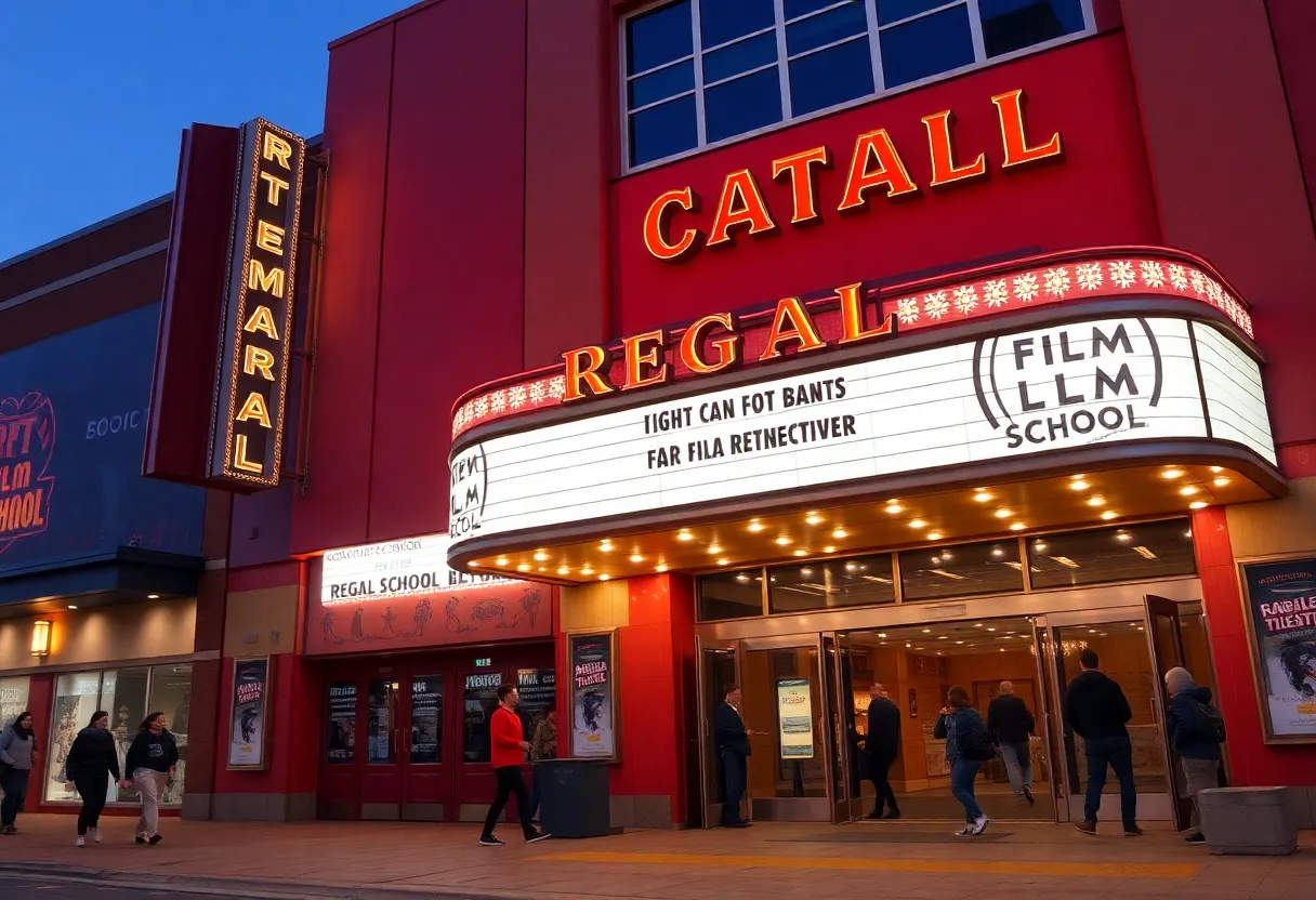 Exterior view of Regal Theater at Florida State University in Tallahassee