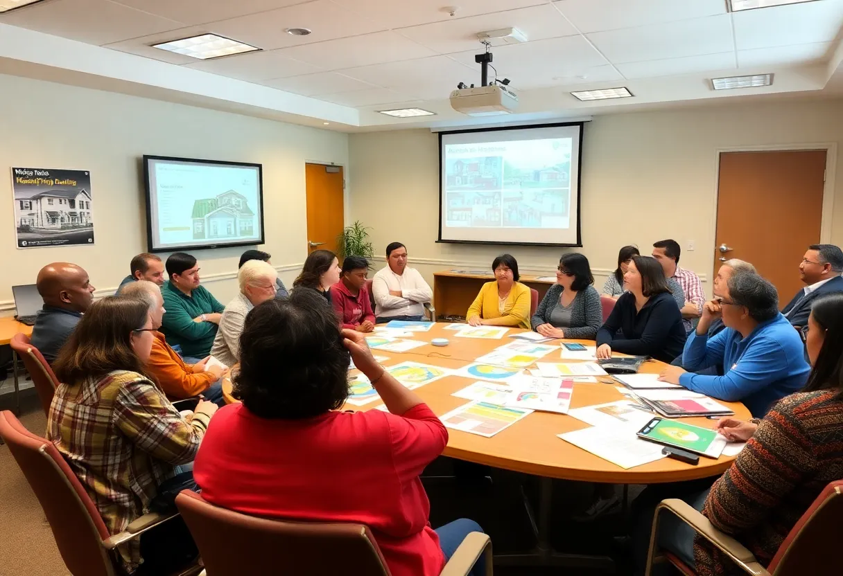 Residents discussing affordable housing in Tallahassee