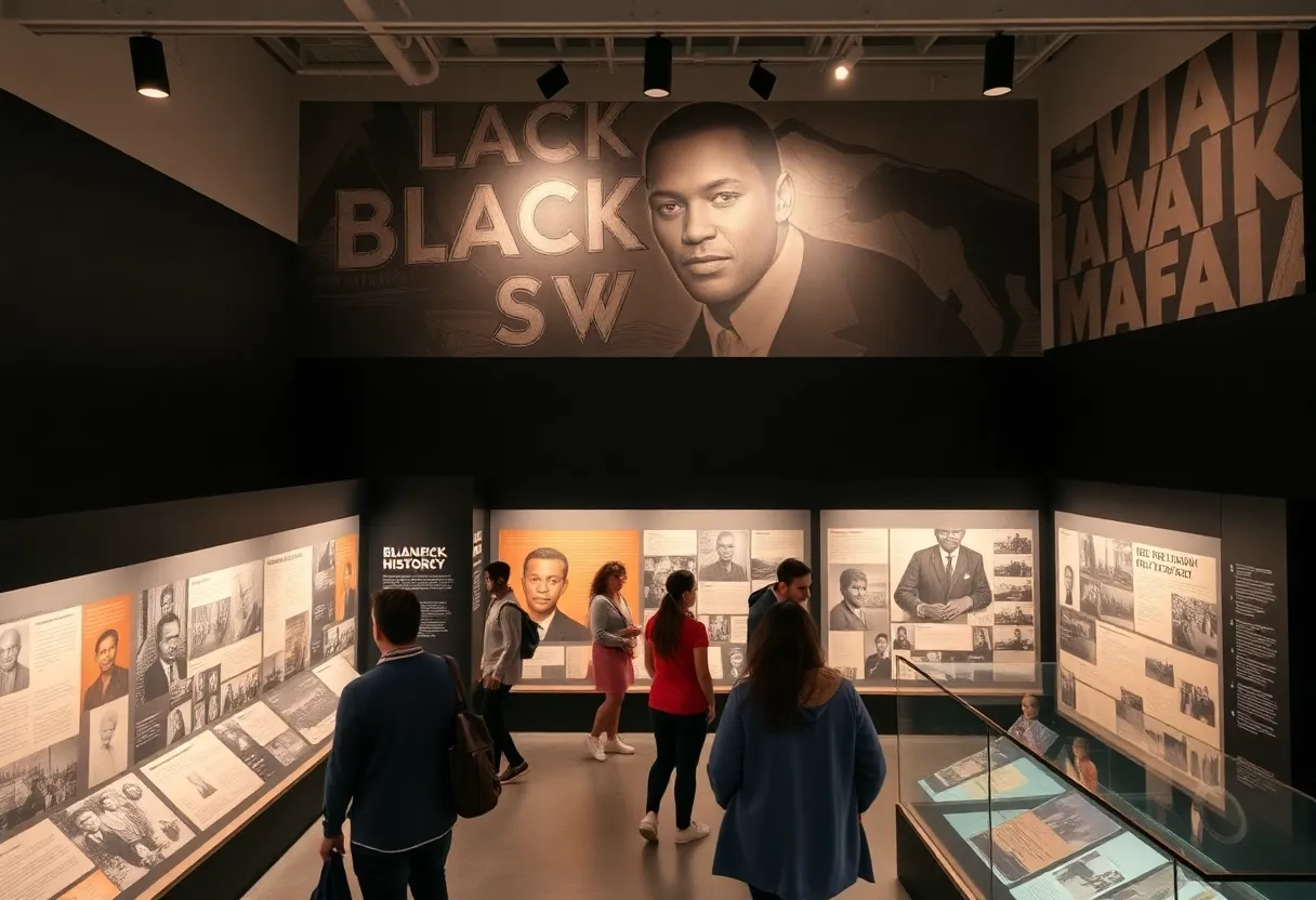An exhibition showcasing Black history at the Meek-Eaton Black Archives in Tallahassee