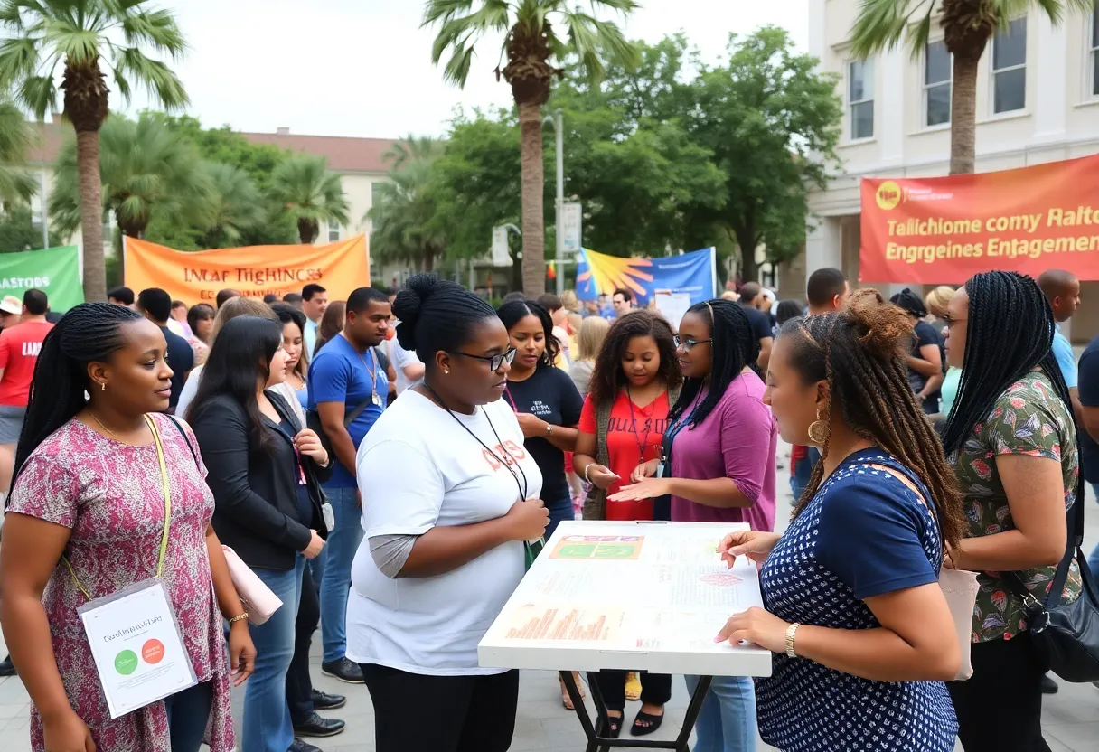 Residents engaging in a community program in Tallahassee