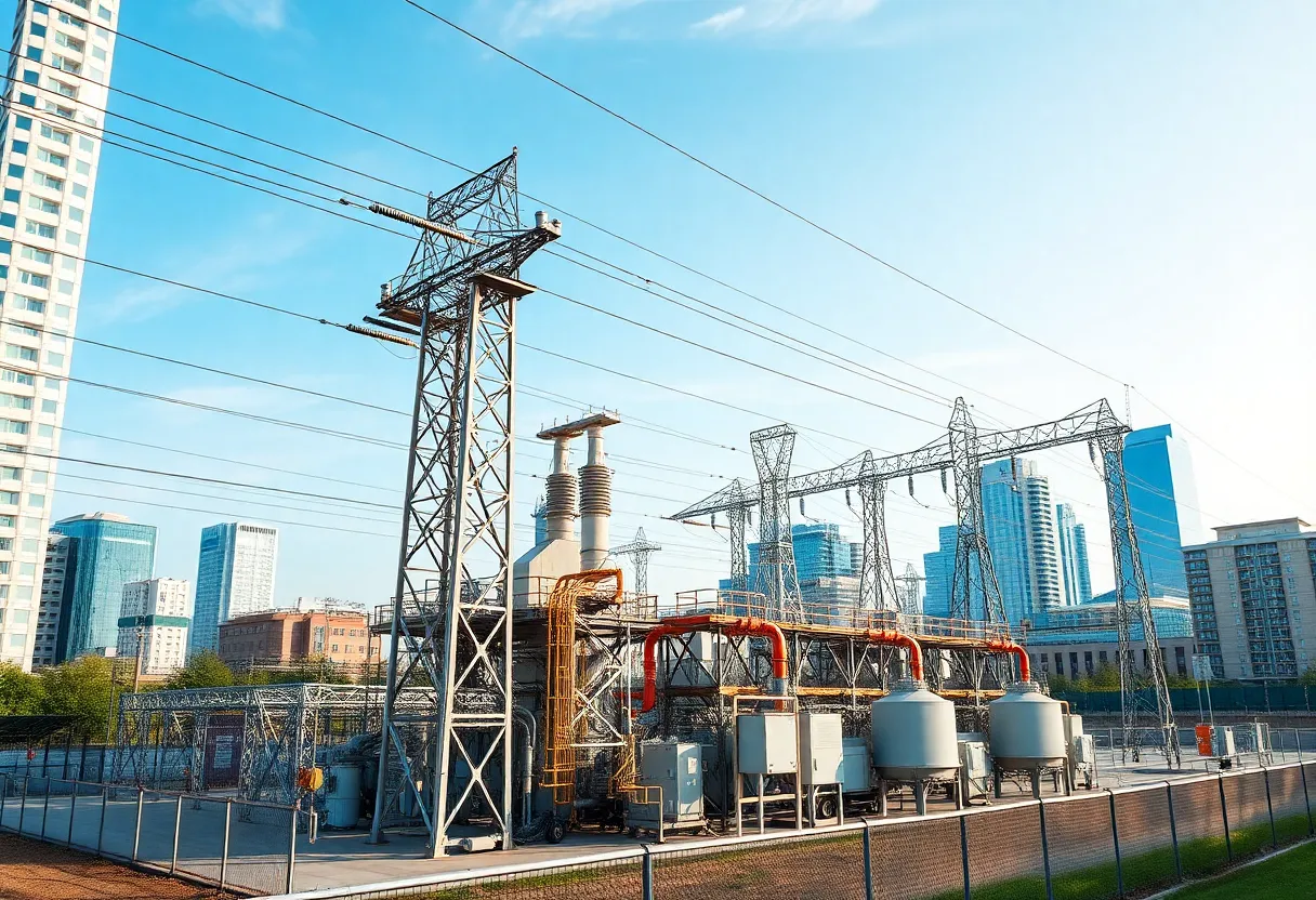 An overview of Tallahassee's electric utility facilities with modern equipment.