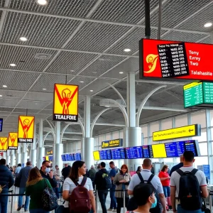 Passenger traffic at Tallahassee International Airport