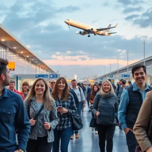 Passengers at Tallahassee International Airport