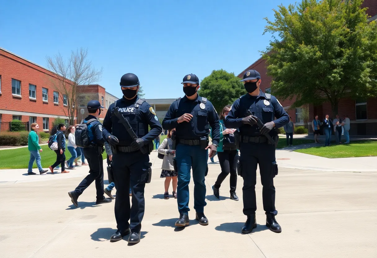 Tallahassee schools under precautionary lockout with police presence.