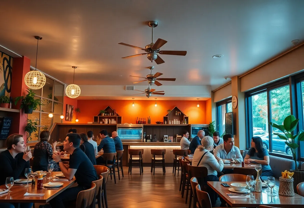 Interior of The Monroe restaurant in Tallahassee