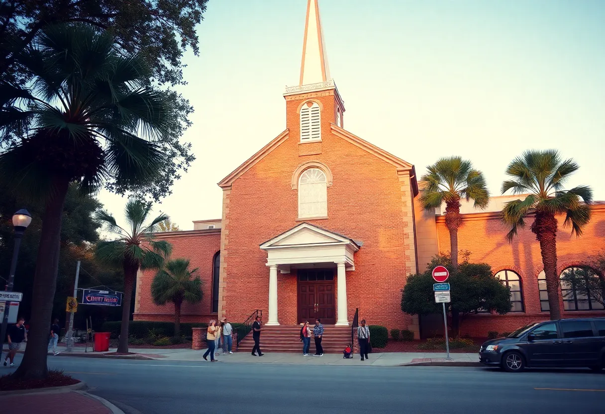 Trinity United Methodist Church in Tallahassee during celebrations.