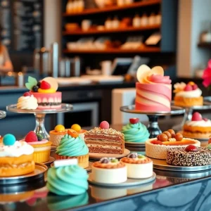 Assortment of artisan desserts at Kool Beanz Cafe