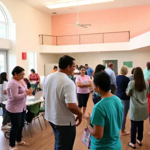 Community members engaging in health and wellness activities at Big Bend Cares.