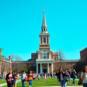 Students celebrating FAMU's 138th anniversary on campus.