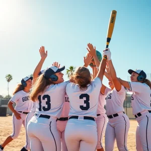 Florida State University softball team celebrating a home run in Puerto Vallarta
