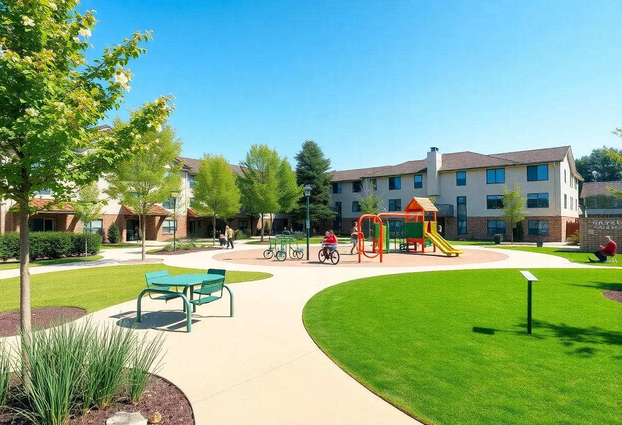 Rendering of the new Lake City park with accessible facilities