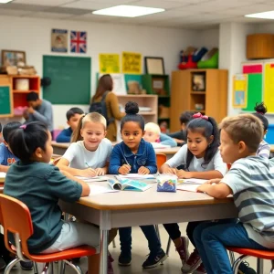 Students participating in an engaging educational environment in Leon County.