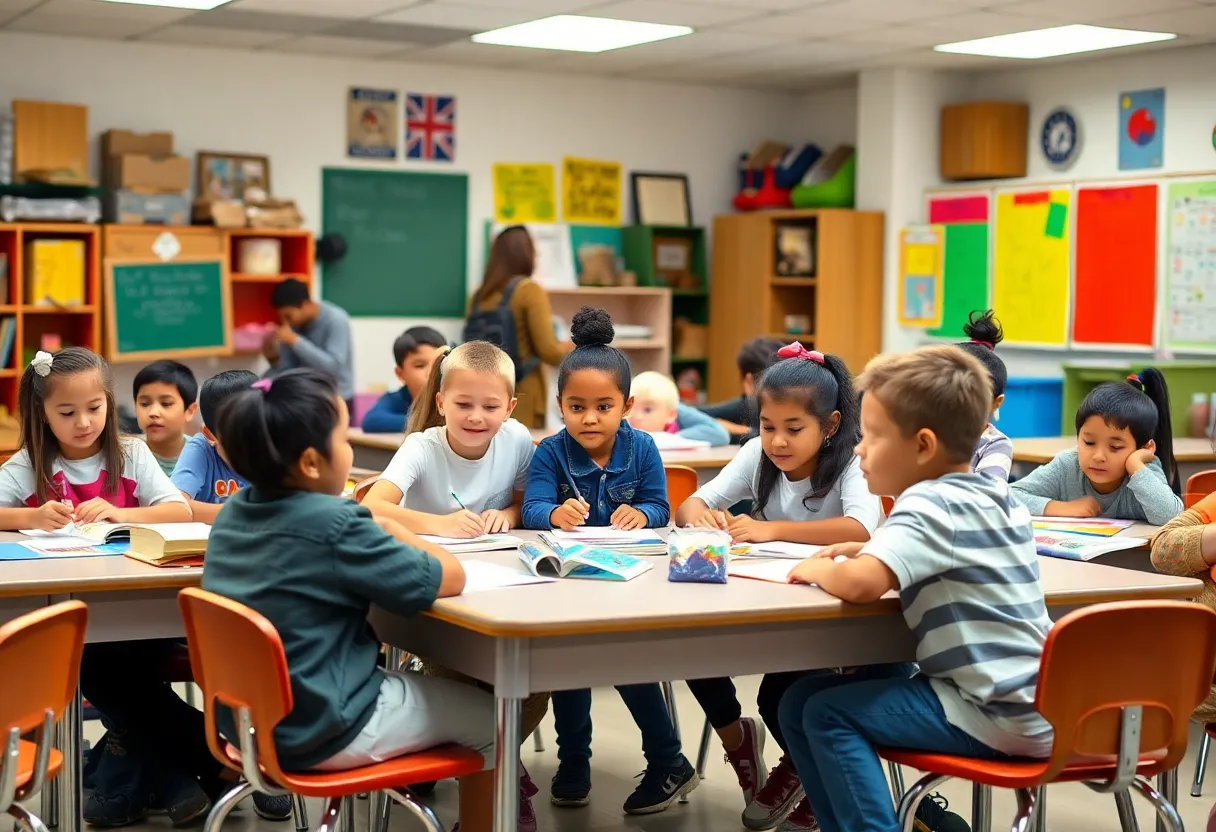 Students participating in an engaging educational environment in Leon County.