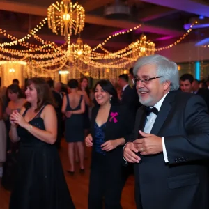 Community gathering at Night to Shine prom event