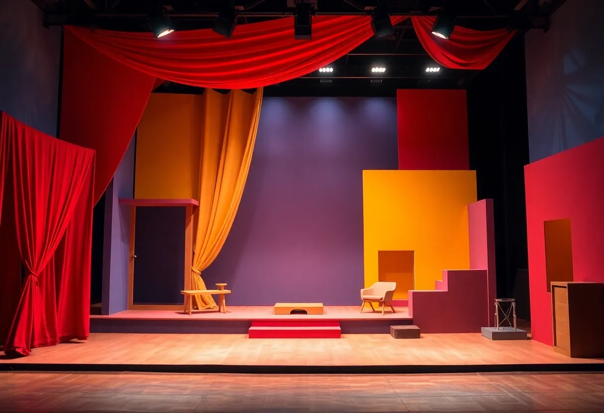 Set design for Southern Shakespeare Company's Romeo and Juliet