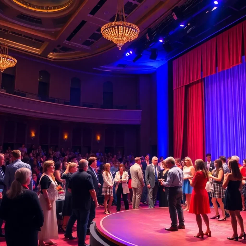 Alumni gathering at the Young Actors Theatre 50th anniversary celebration