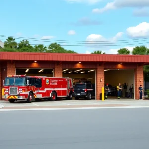 Firefighters at a Tallahassee fire station