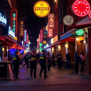 Police patrol near nightlife in Tallahassee