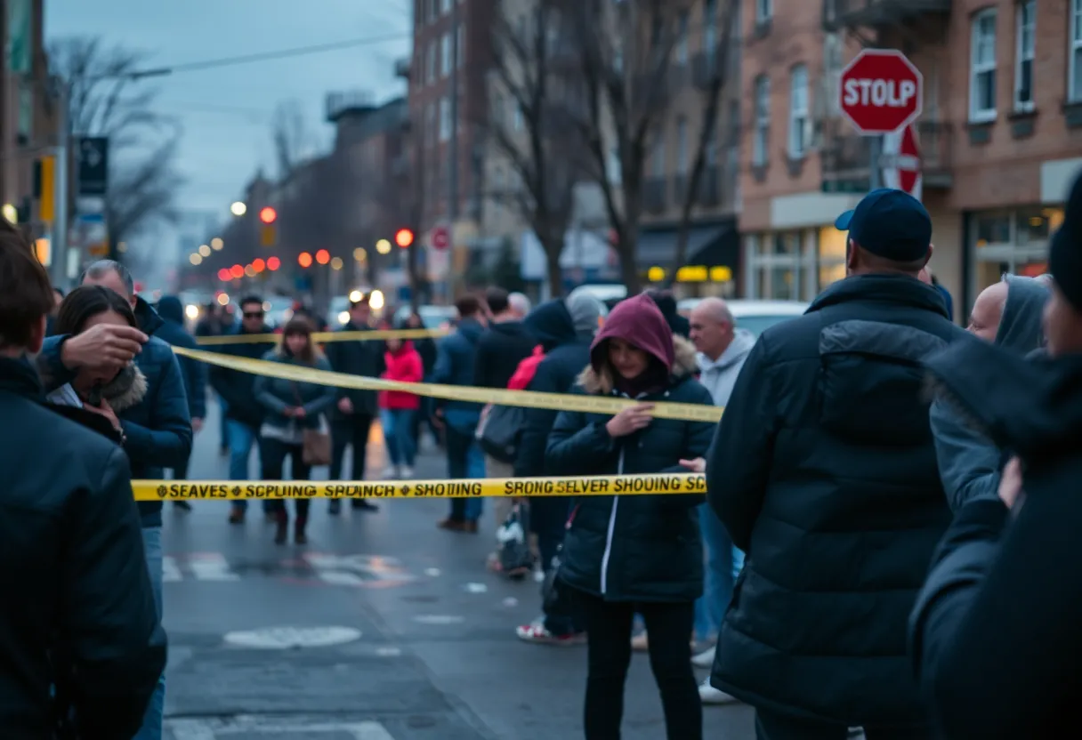 Scene of a shooting incident in Tallahassee, illustrating community grief.