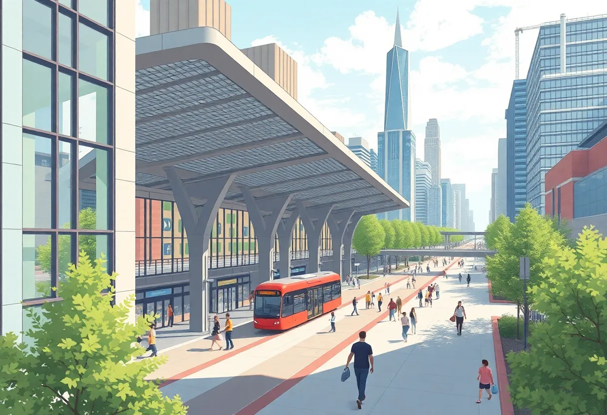 Rendering of the Tallahassee Transit Center concept