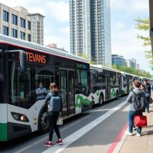 New electric buses at Tallahassee transit center