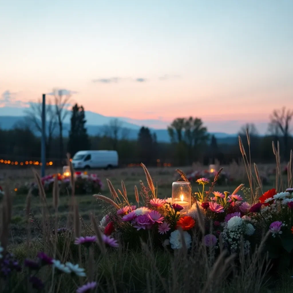 A beautiful landscape symbolizing remembrance and community spirit.
