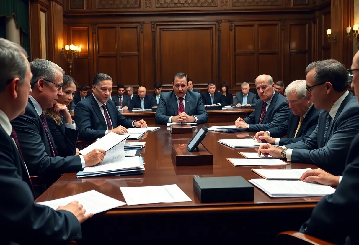 Legislative meeting discussing accountability in Florida DMS
