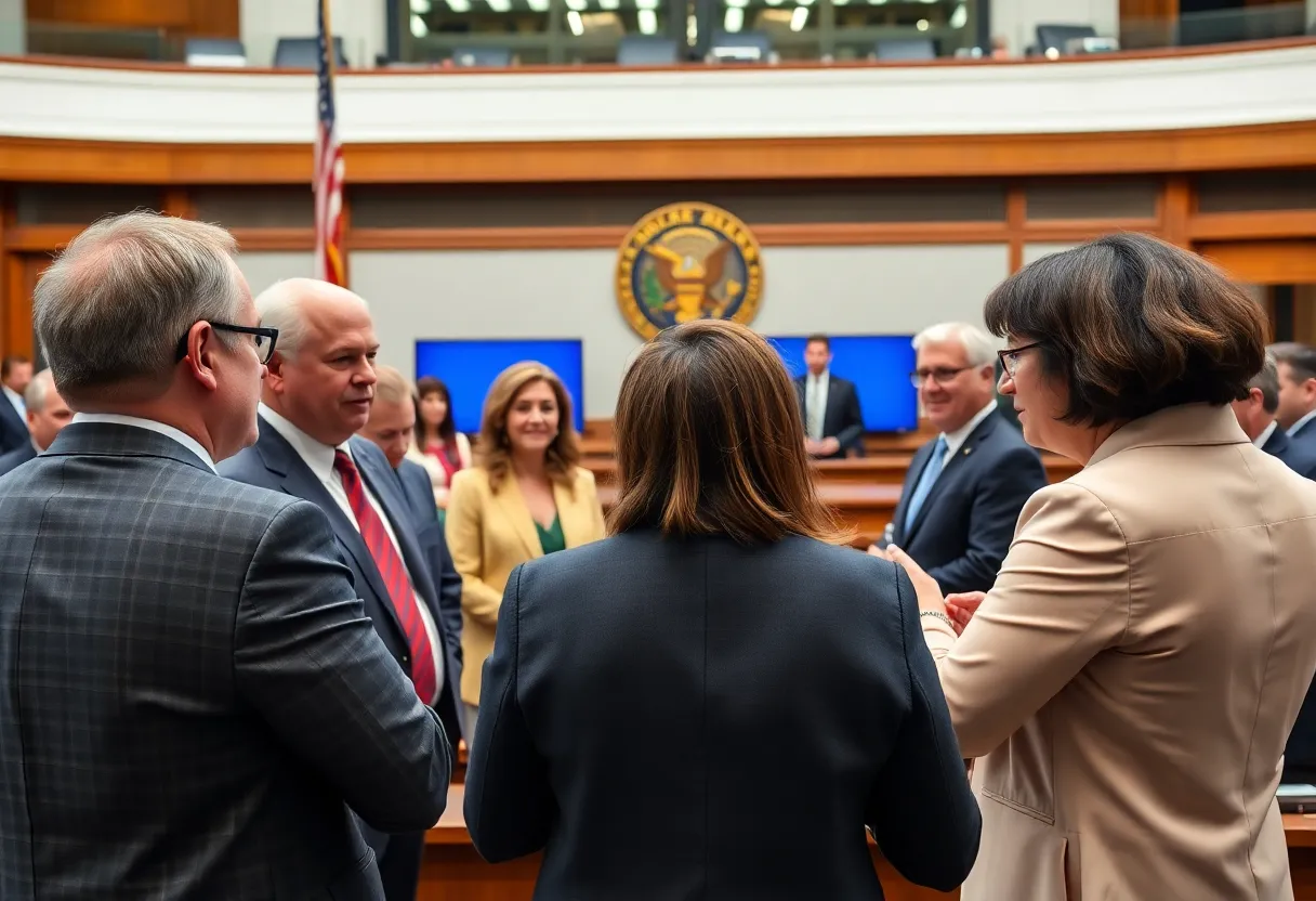 Florida lawmakers in a meeting discussing legislation on term limits
