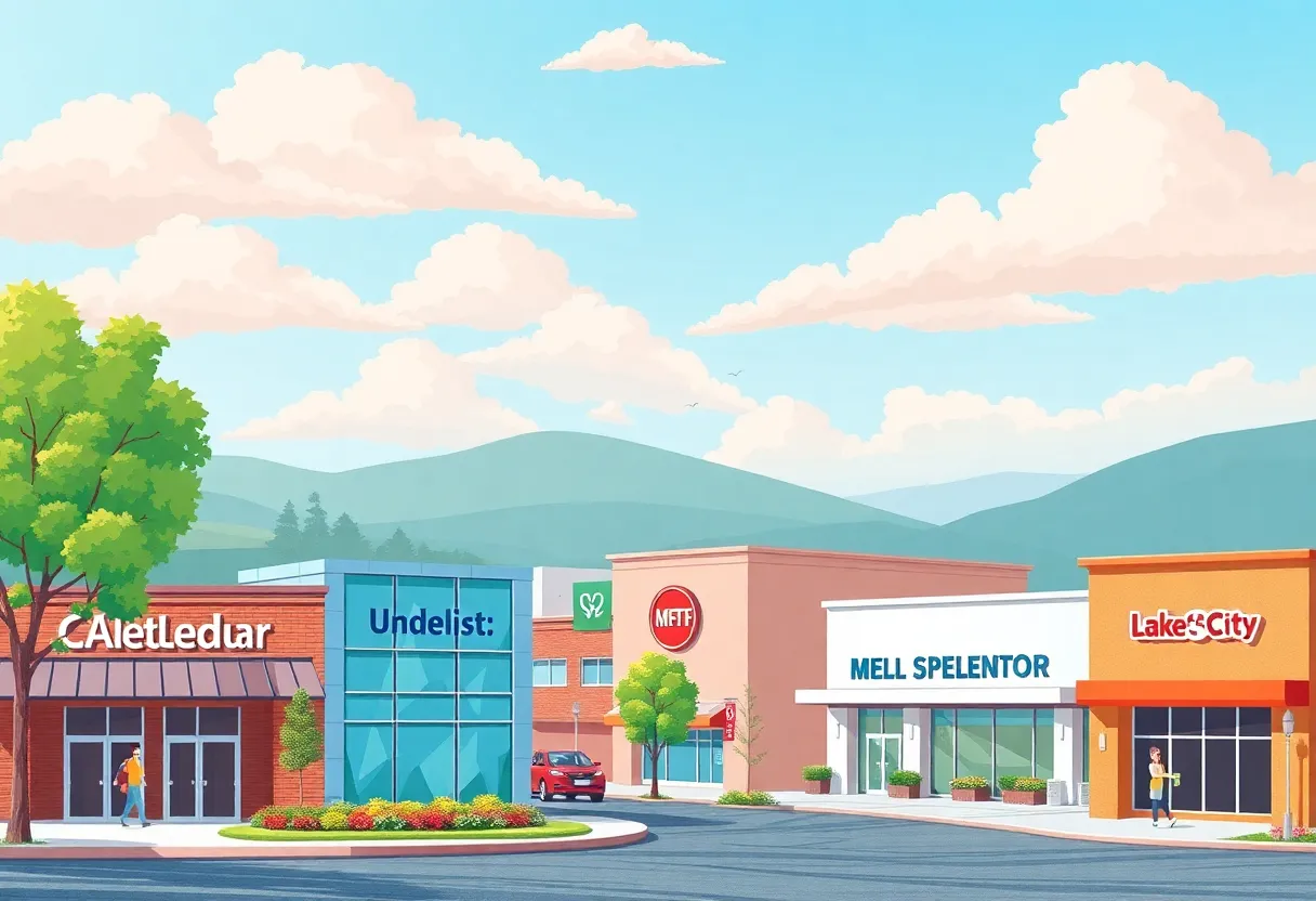 Community developments in Lake City with local businesses and hospital.