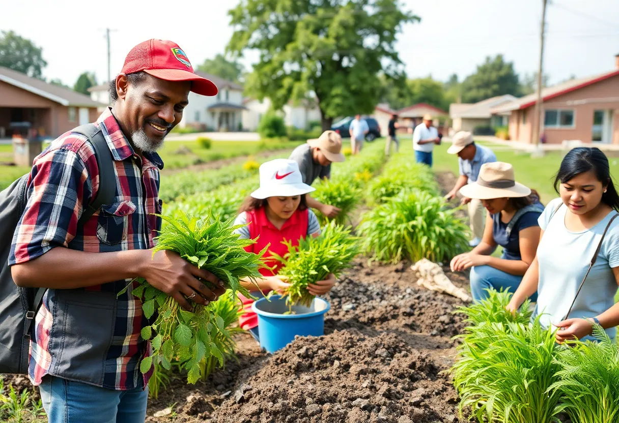 Diverse individuals engaged in work activities in Leon County