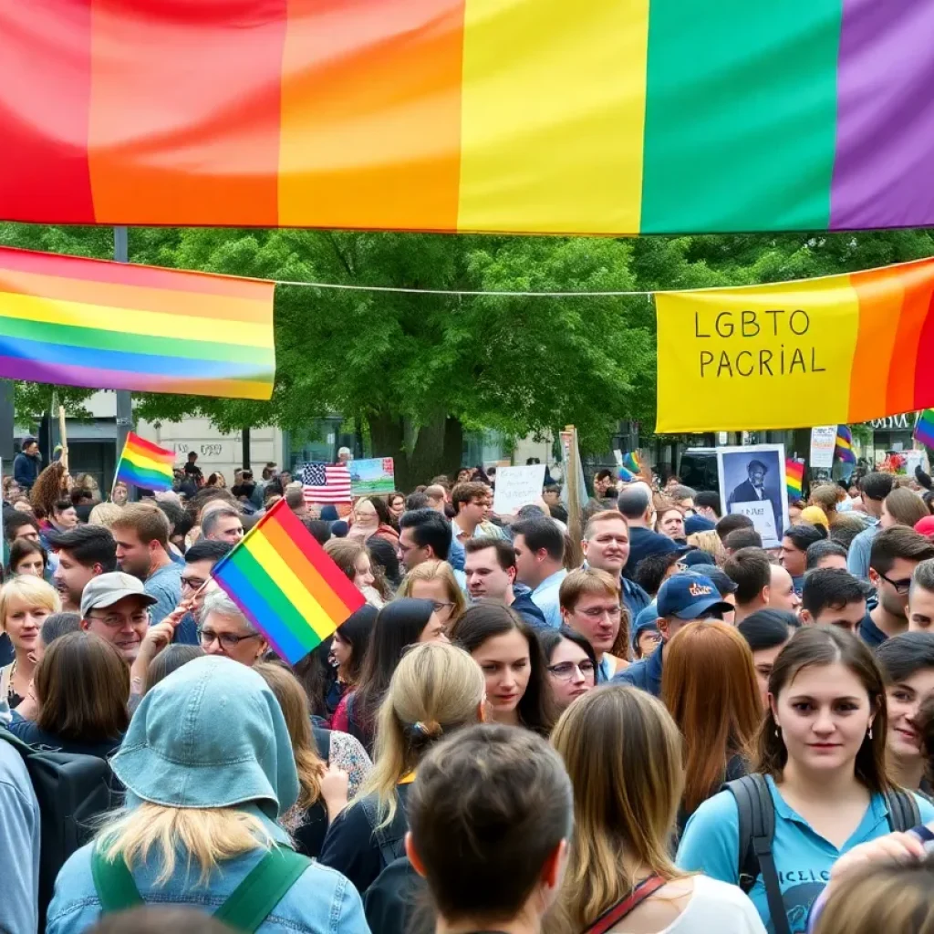 Crowd gathered in Tallahassee for LGBTQ rights march
