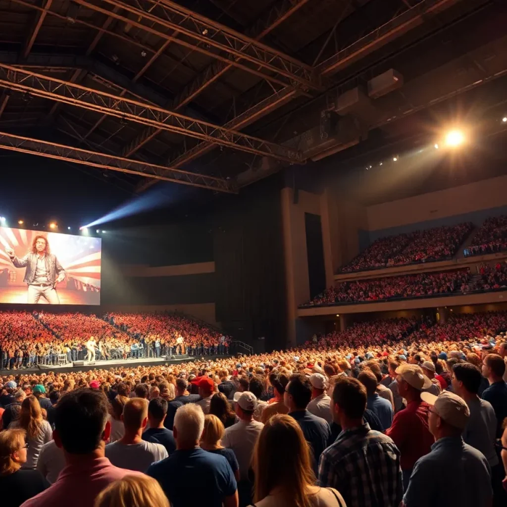 Audience enjoying Parker McCollum concert at Donald L. Tucker Civic Center