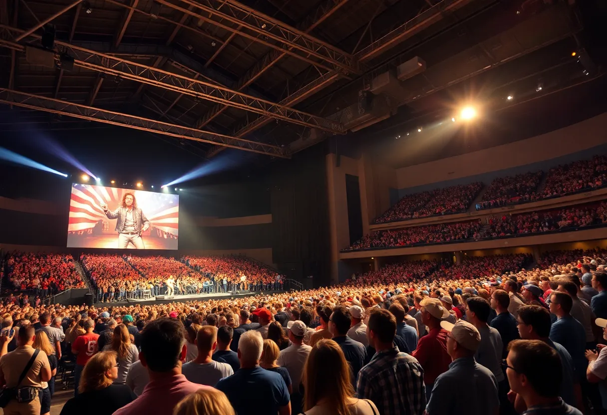 Audience enjoying Parker McCollum concert at Donald L. Tucker Civic Center