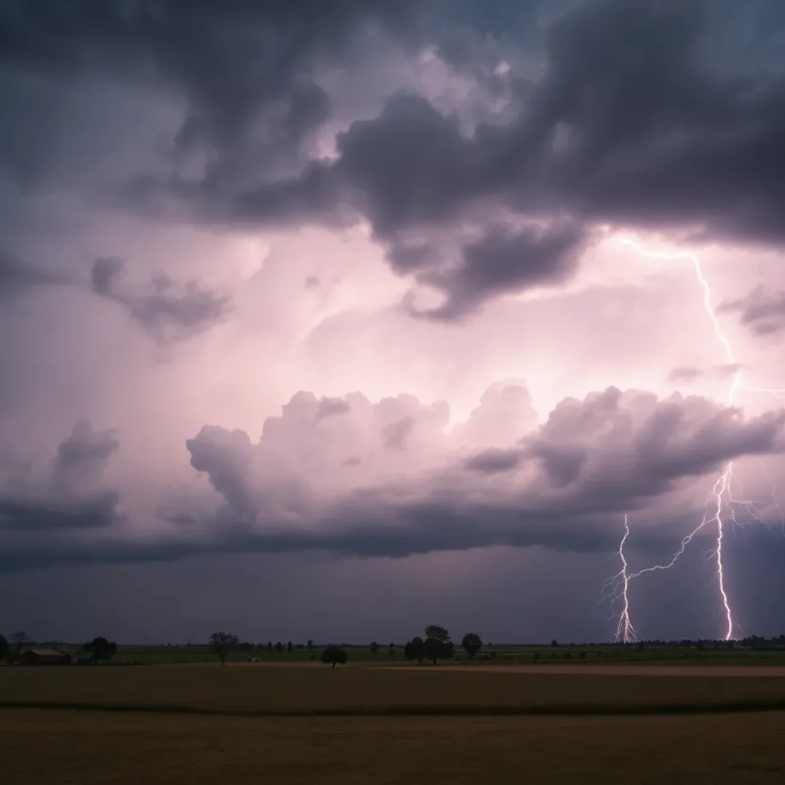 Stormy skies over Big Bend and South Georgia indicating severe weather.