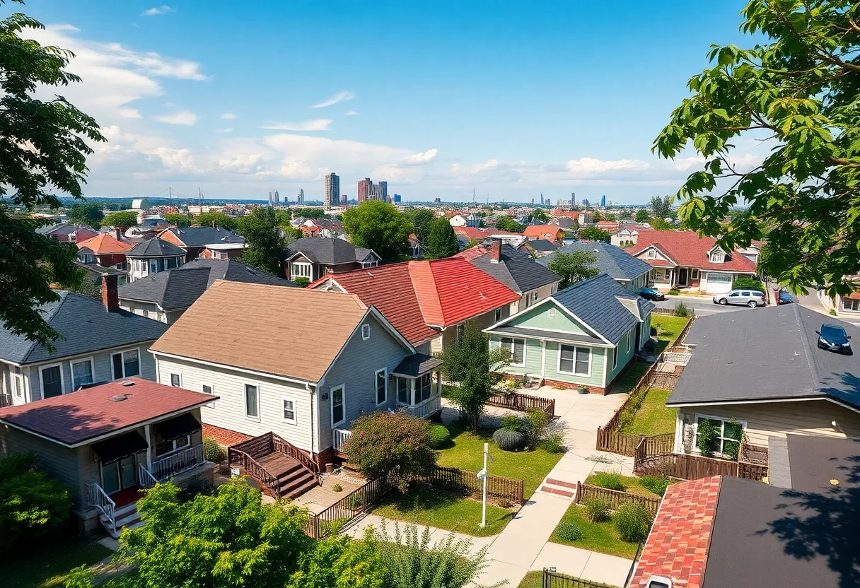Urban neighborhood featuring affordable housing options in Tallahassee.