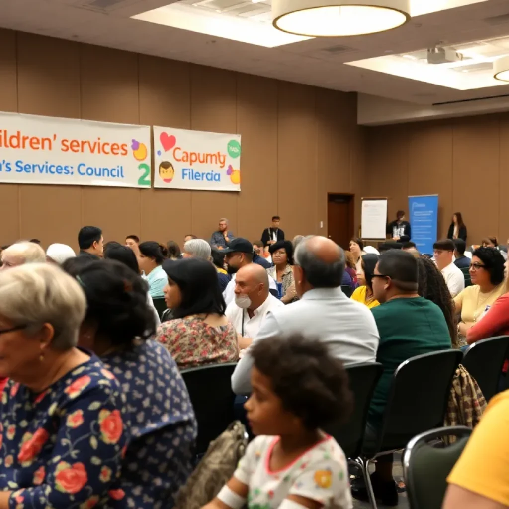 Community members gathered for the Children's Services Council meeting