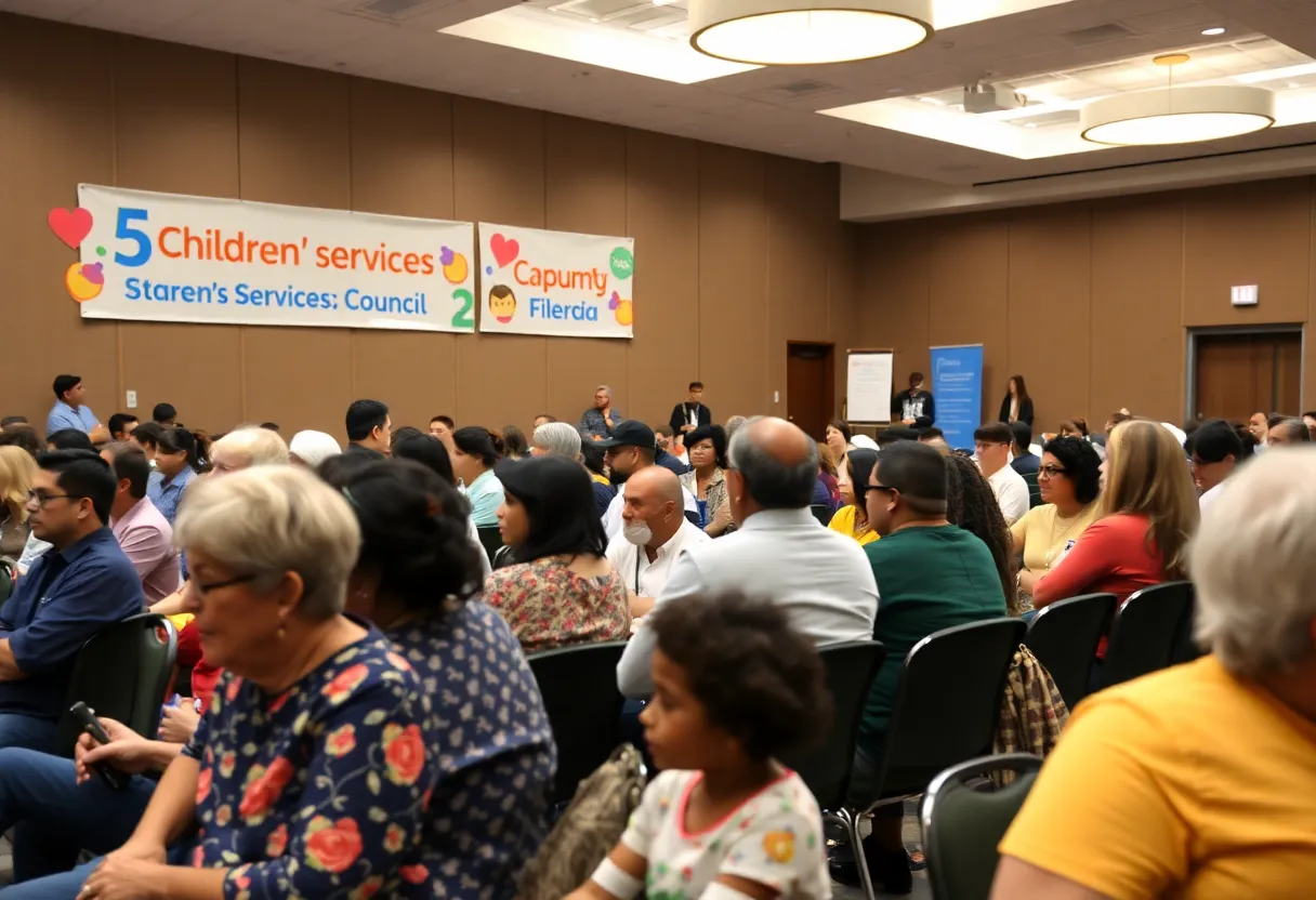 Community members gathered for the Children's Services Council meeting