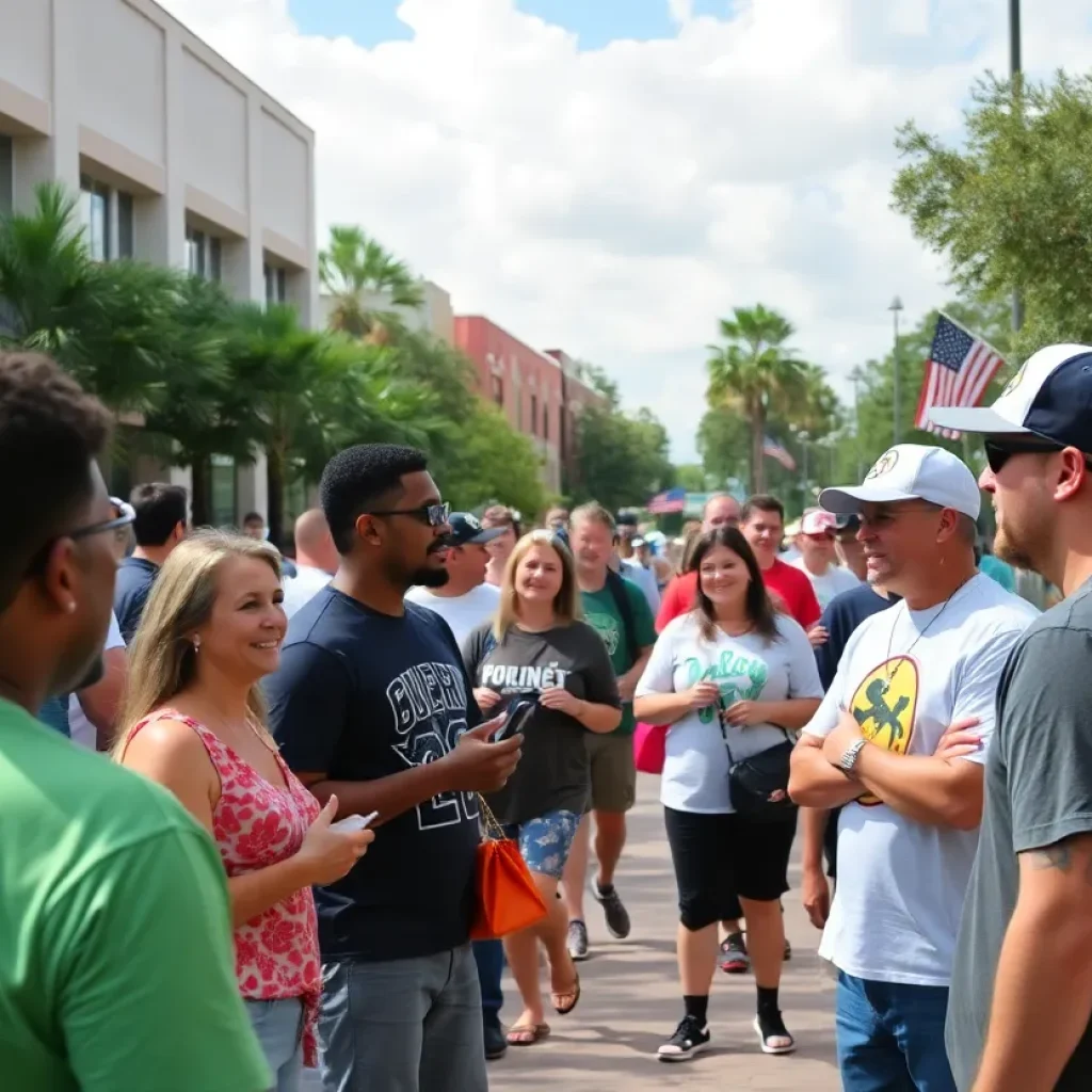 Residents of Tallahassee participating in community events