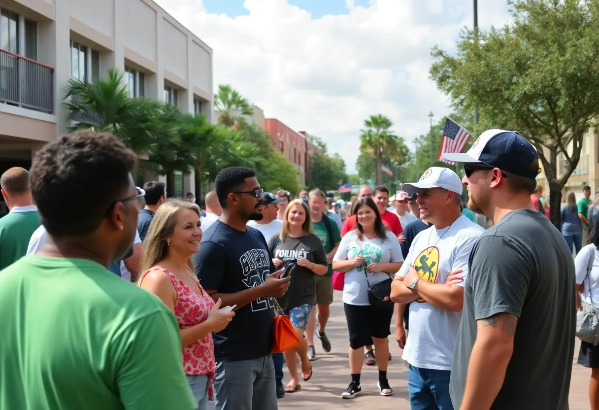 Residents of Tallahassee participating in community events