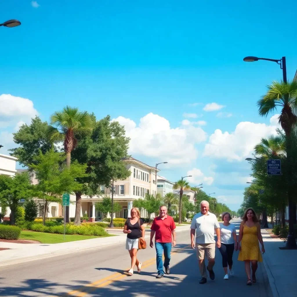 Residents enjoying a sunny day in Tallahassee, highlighting community safety.