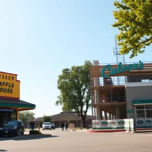 Rendering of upcoming Waffle House and Culver's near Chiles High School